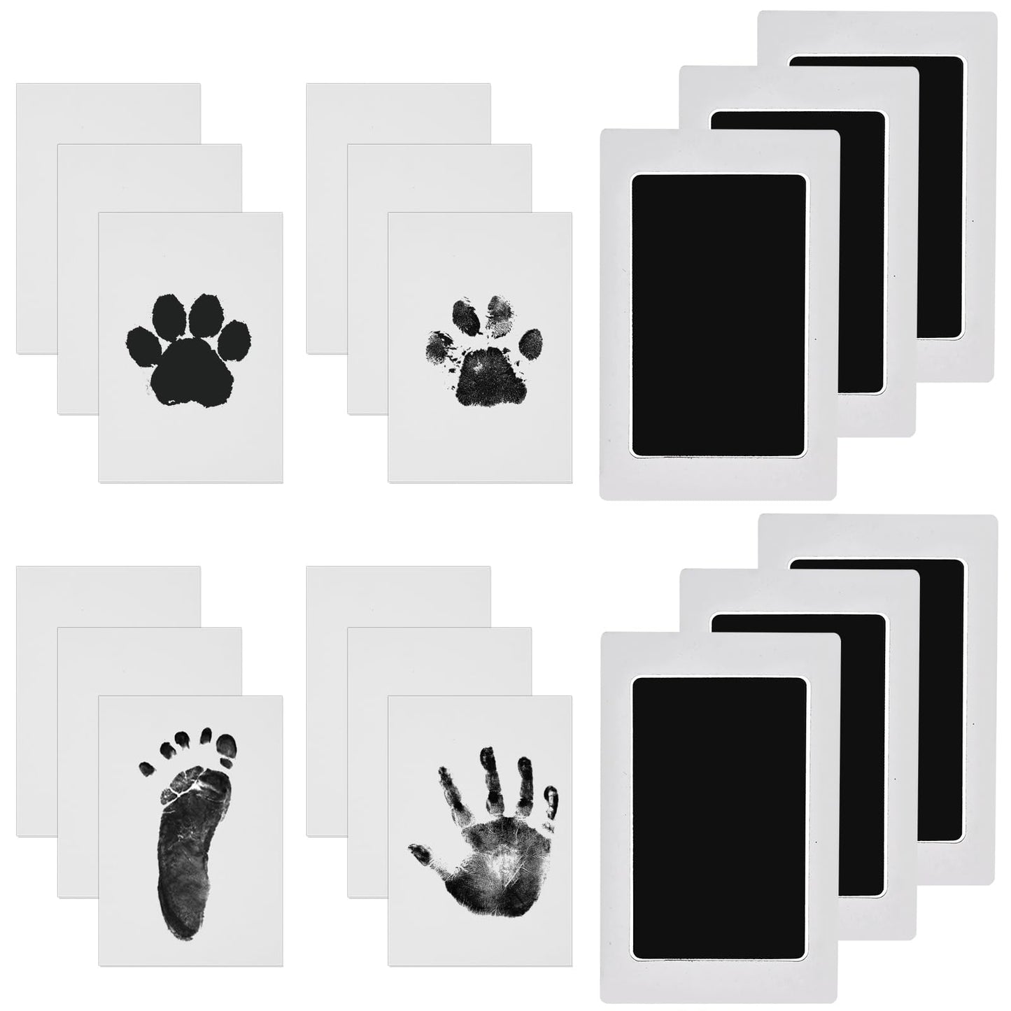 Baby Nabance Children's Footprint Kit - Clean Touch Footprint - Baby Handprint - Footprint - Child - Newborns Shower Gift - Baby Souvenir