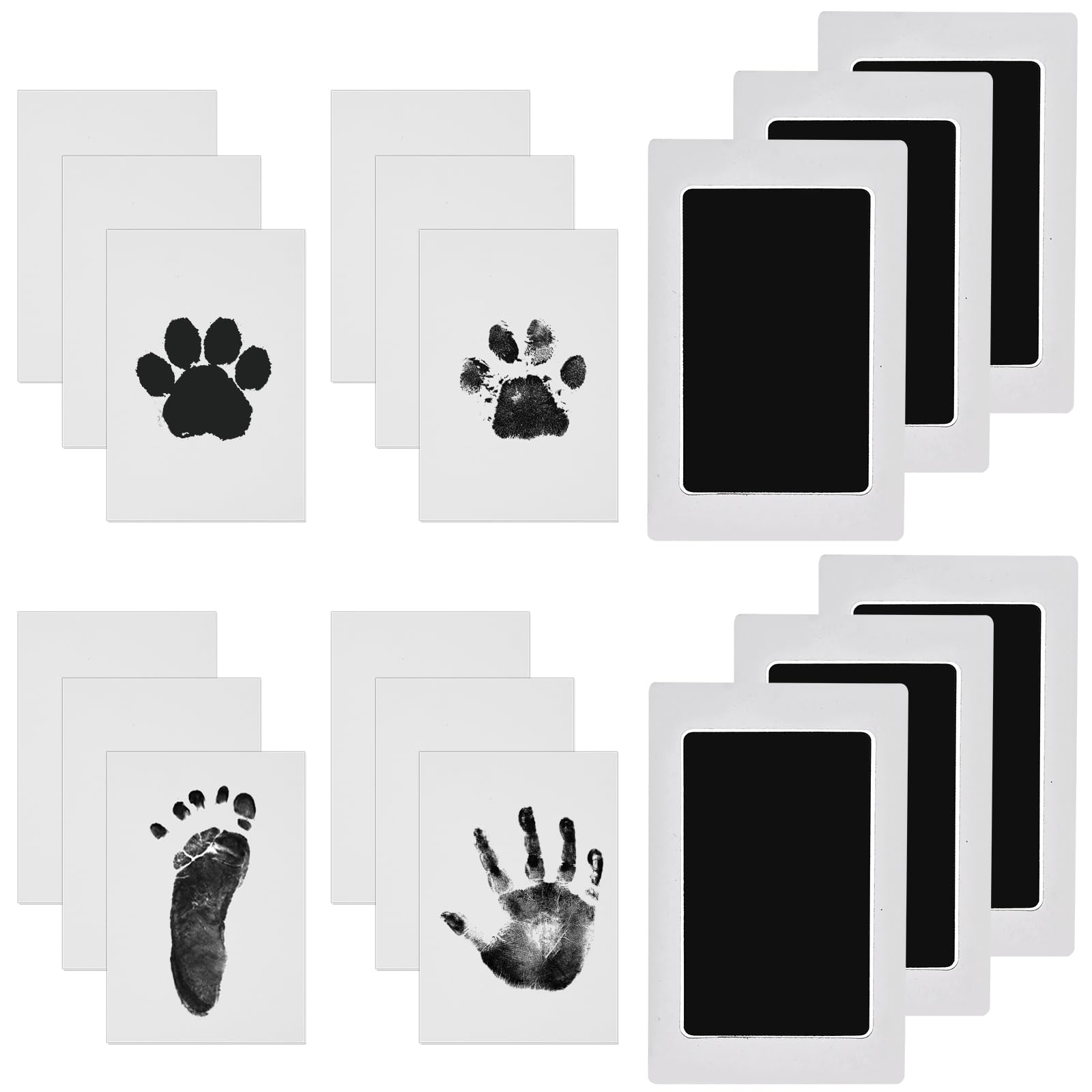 Baby Nabance Children's Footprint Kit - Clean Touch Footprint - Baby Handprint - Footprint - Child - Newborns Shower Gift - Baby Souvenir