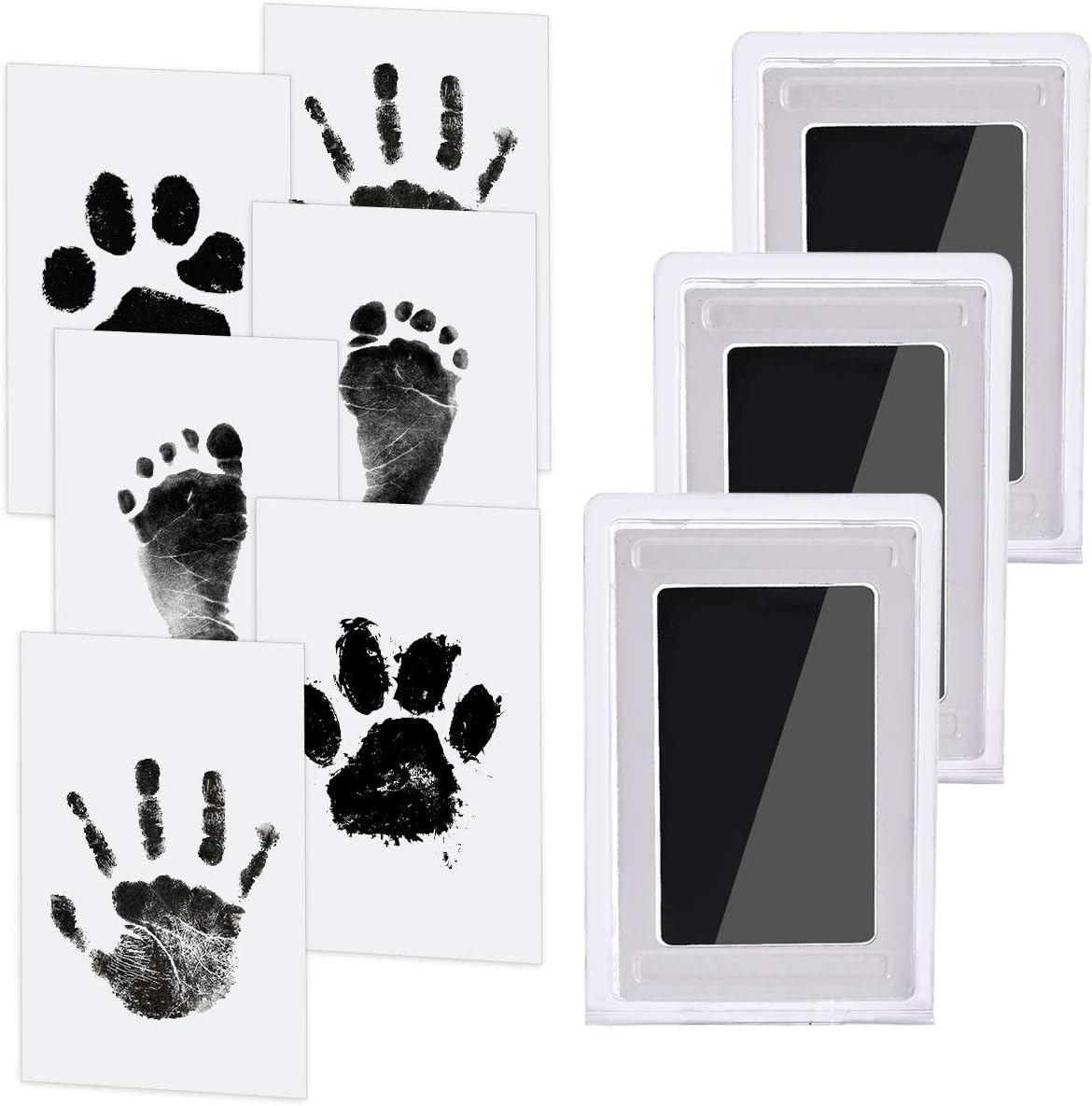 Baby Nabance Children's Footprint Kit - Clean Touch Footprint - Baby Handprint - Footprint - Child - Newborns Shower Gift - Baby Souvenir