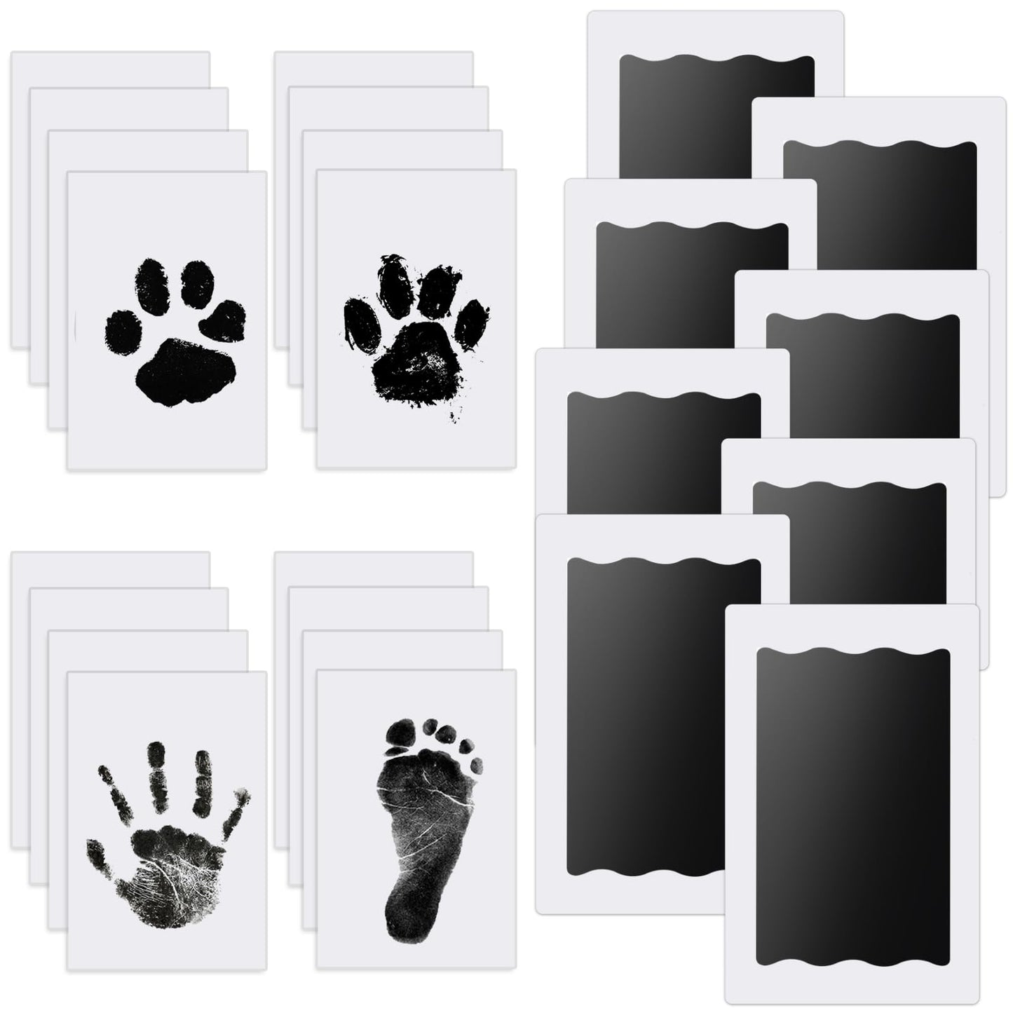 Baby Nabance Children's Footprint Kit - Clean Touch Footprint - Baby Handprint - Footprint - Child - Newborns Shower Gift - Baby Souvenir
