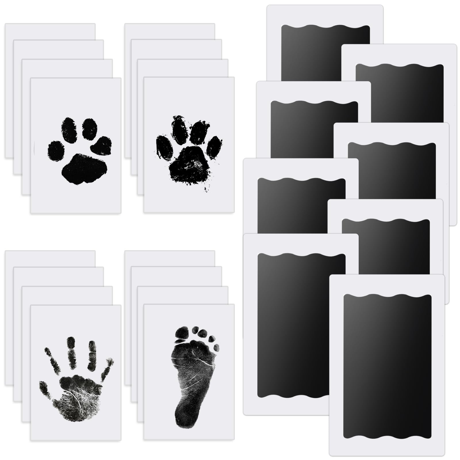 Baby Nabance Children's Footprint Kit - Clean Touch Footprint - Baby Handprint - Footprint - Child - Newborns Shower Gift - Baby Souvenir