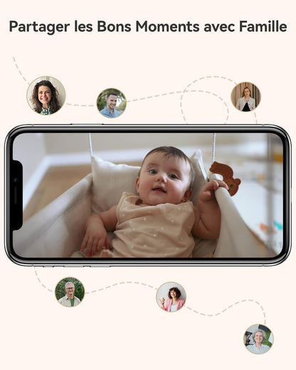 Imou 2K(3MP) WiFi Surveillance Camera Indoor 360° Smart Camera with Human Detection AI Tracking Two-Way Audio Siren Alexa Compatible for Baby/Pets