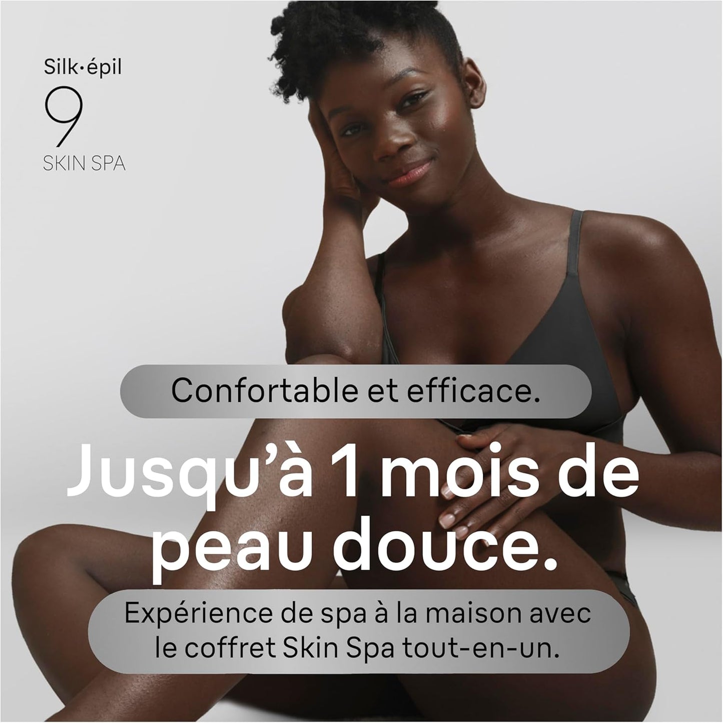 Braun Silk·épil 9 SkinSpa Women's Electric Epilator, Waterproof, All-in-One Epilator Set with Swivel Head, Exfoliating Brush, Shaving Head, Clipper Clipper and Massage Cushion, 9-080