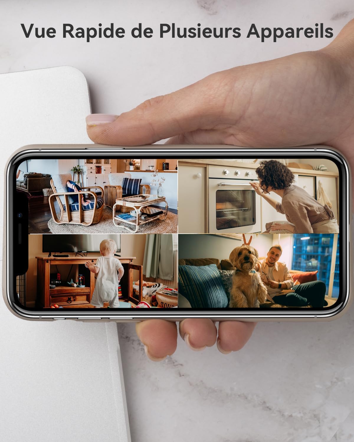 Imou 2K(3MP) WiFi Surveillance Camera Indoor 360° Smart Camera with Human Detection AI Tracking Two-Way Audio Siren Alexa Compatible for Baby/Pets