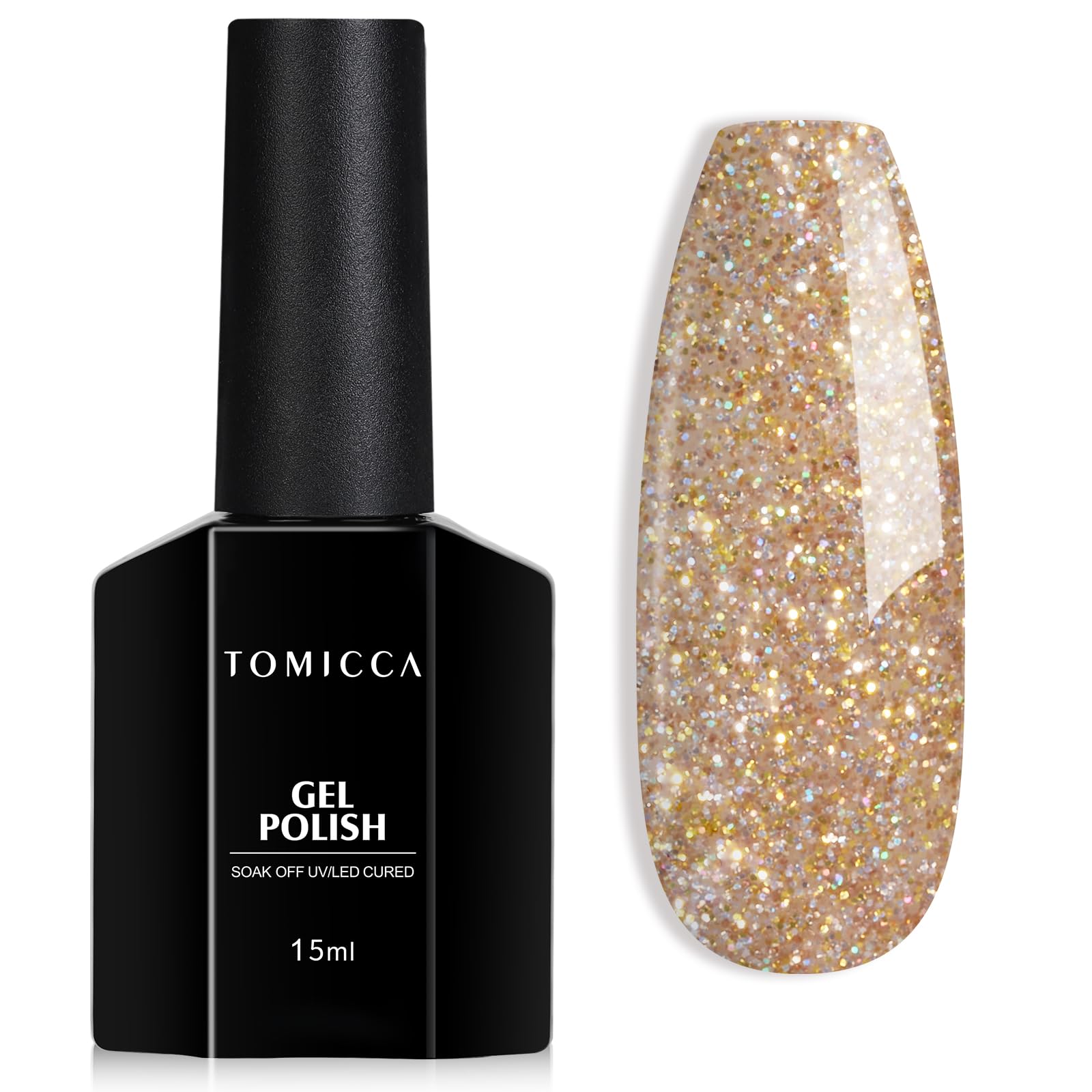 TOMICCA Semi-Permanent Nail Polish, 10 ml Semi-Permanent Natural French Gel Milky White Nail Art Gel UV LED Soak Off Manicure