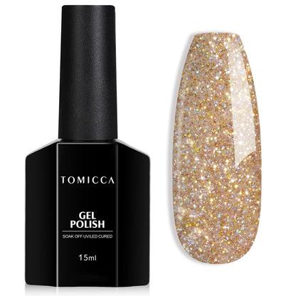TOMICCA Semi-Permanent Nail Polish, 10 ml Semi-Permanent Natural French Gel Milky White Nail Art Gel UV LED Soak Off Manicure