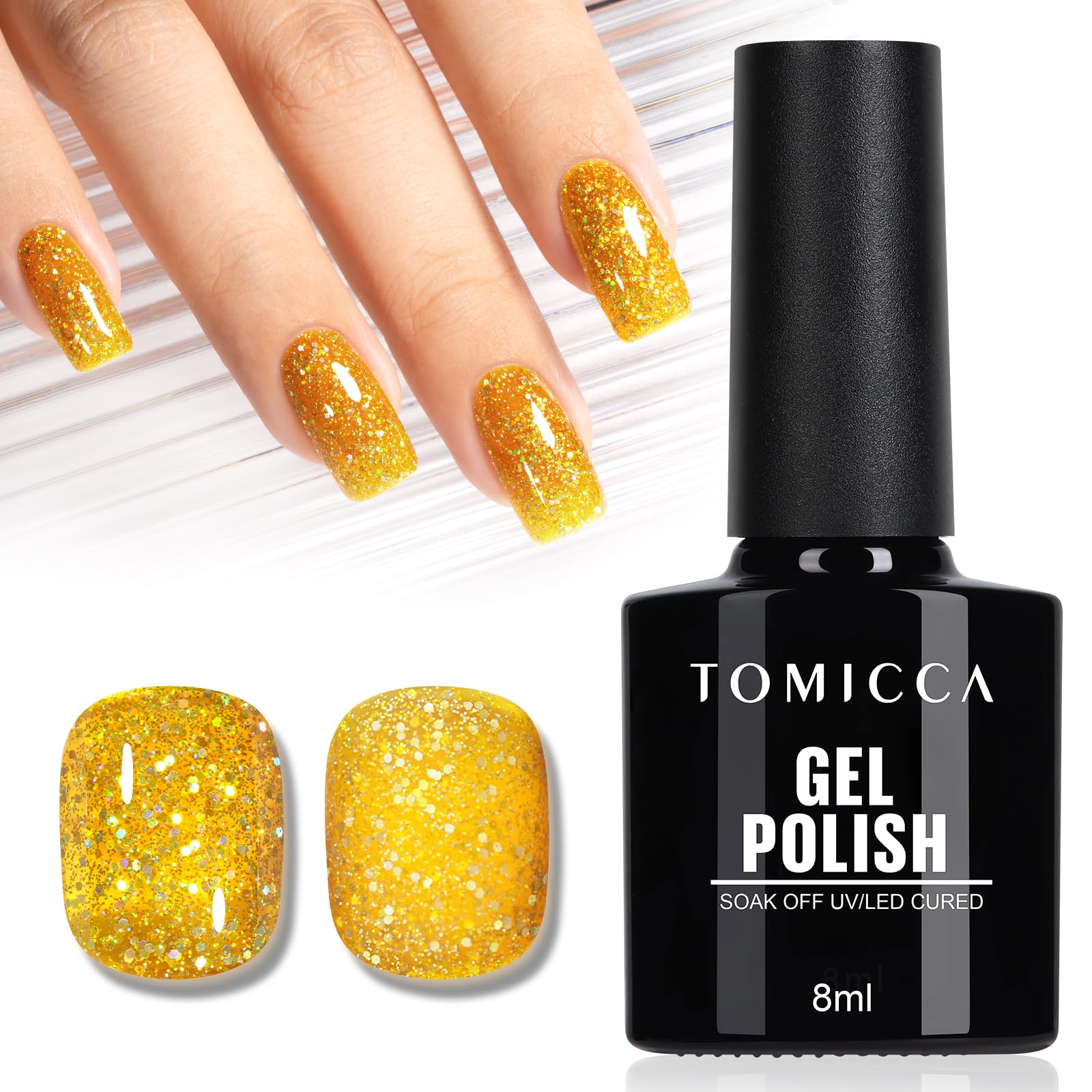 TOMICCA Semi-Permanent Nail Polish, 10 ml Semi-Permanent Natural French Gel Milky White Nail Art Gel UV LED Soak Off Manicure