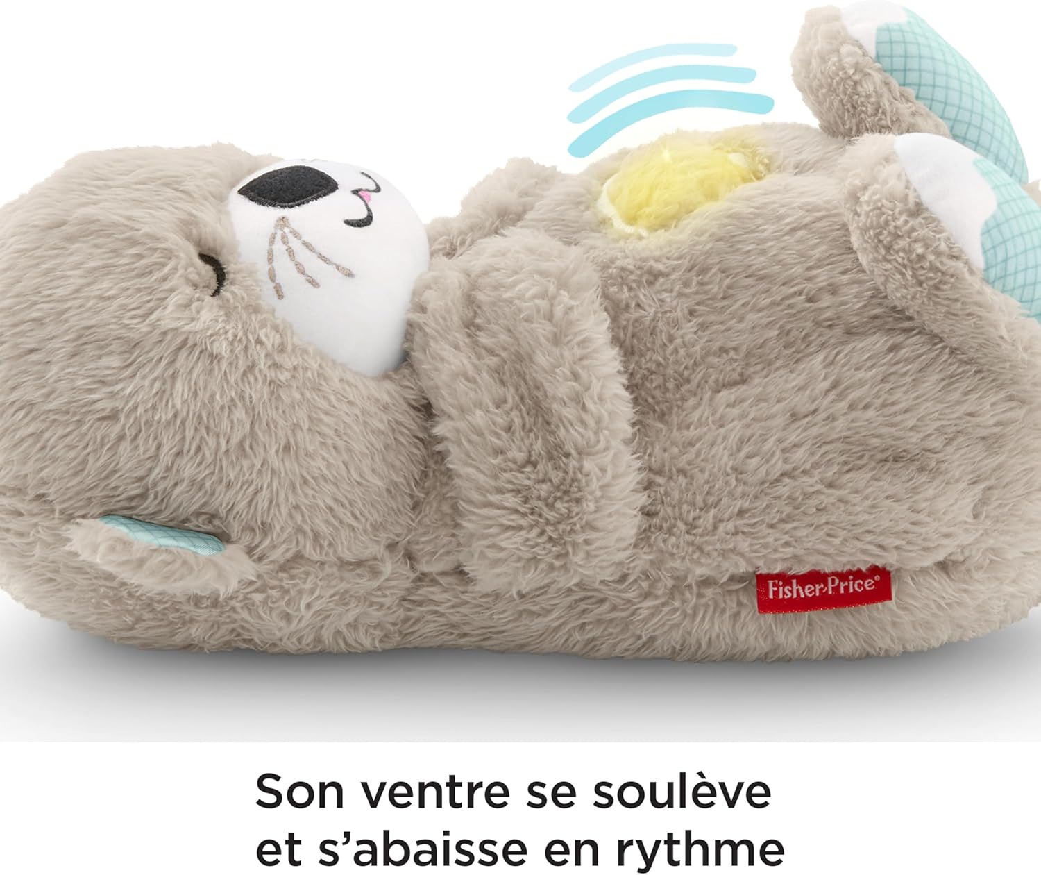 Fisher-Price Ma Ottre Câlins Bonne Nuit Soft Toy | Musical and Luminous Baby Night Light | White Noise Baby | Newborn Baby Gift for Boys and Girls - FXC66