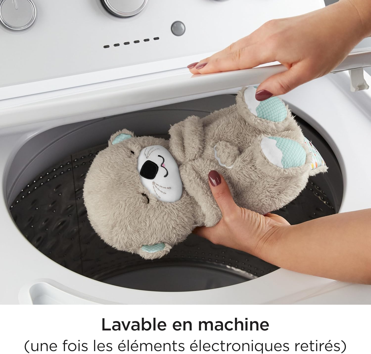 Fisher-Price Ma Ottre Câlins Bonne Nuit Soft Toy | Musical and Luminous Baby Night Light | White Noise Baby | Newborn Baby Gift for Boys and Girls - FXC66