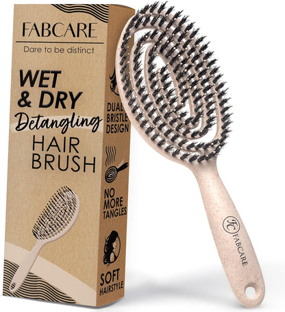 Brosse à cheveux Poils de sanglier 