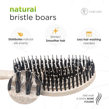Brosse à cheveux Poils de sanglier 