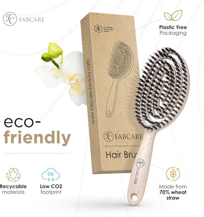 Brosse à cheveux Poils de sanglier 