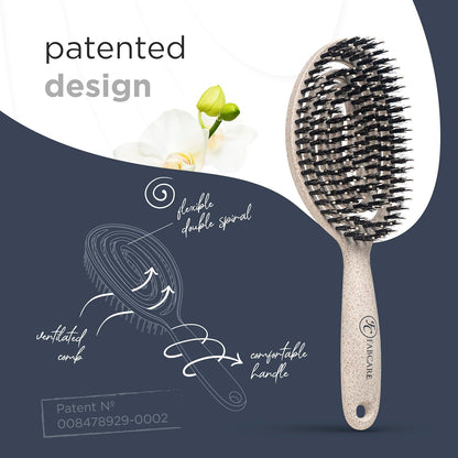 Brosse à cheveux Poils de sanglier 