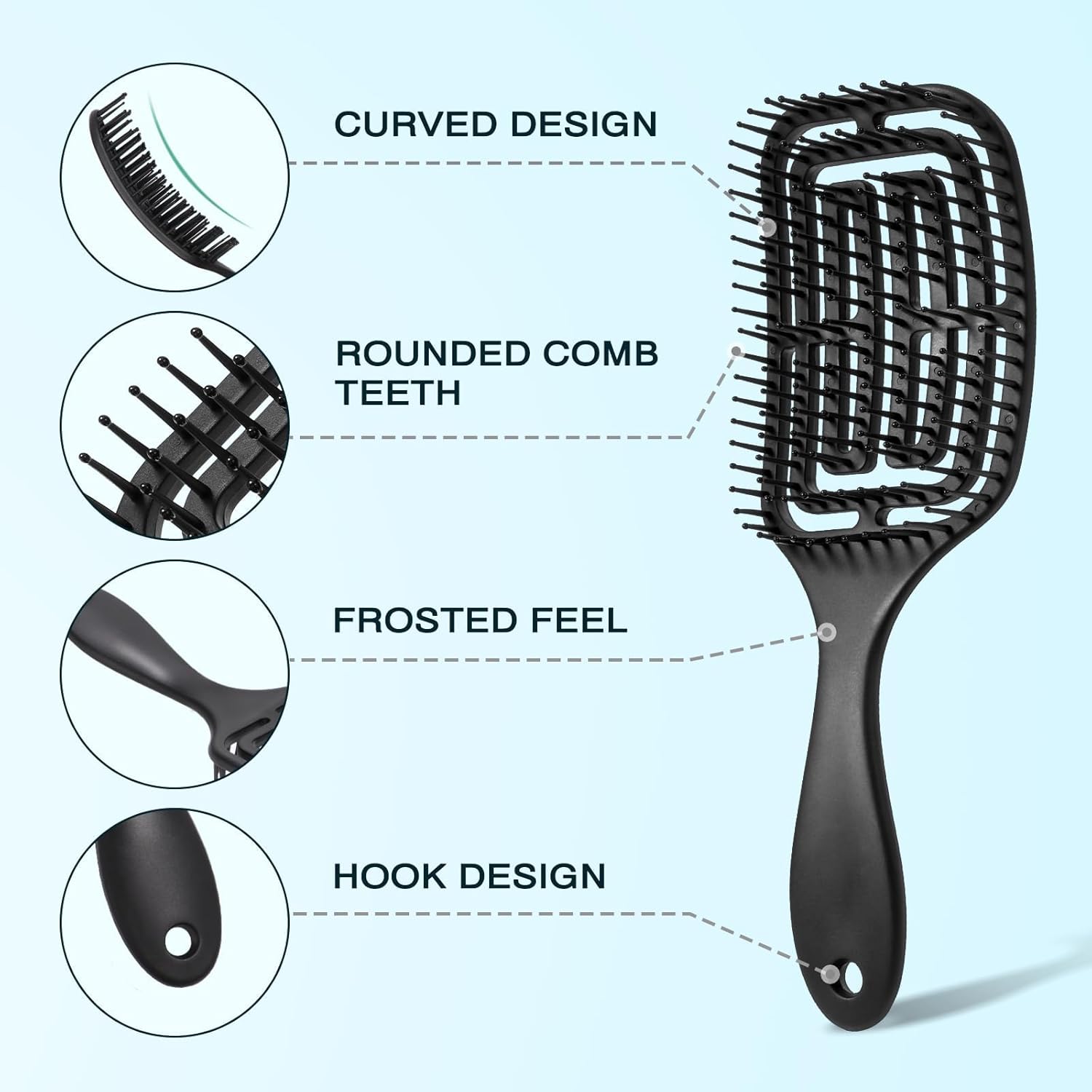 Brosse à cheveux démêlante 