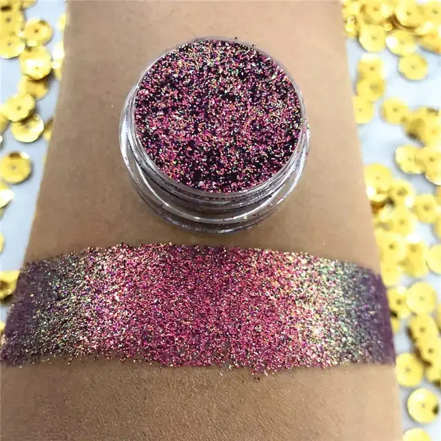 Maquillage yeux caméléon lumineux