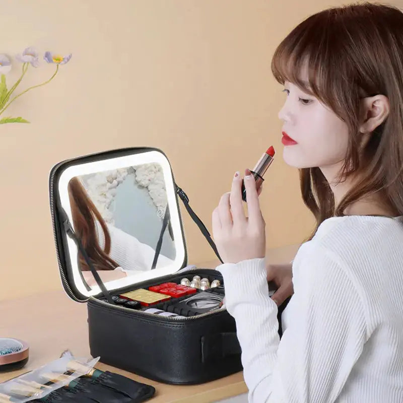 Organisateur maquillage LED pour femme