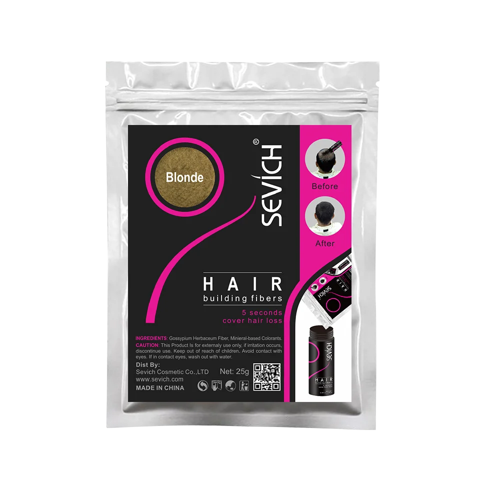SEVICH 25g Fibres Capillaires Recharge – Solution Instantanée pour des Cheveux Plus Denses