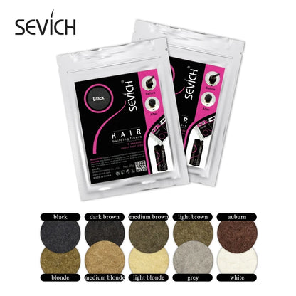 SEVICH 25g Fibres Capillaires Recharge – Solution Instantanée pour des Cheveux Plus Denses