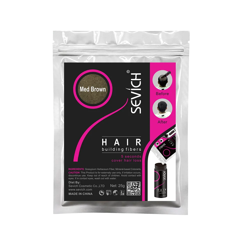 SEVICH 25g Fibres Capillaires Recharge – Solution Instantanée pour des Cheveux Plus Denses