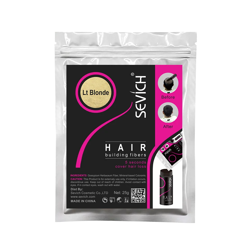 SEVICH 25g Fibres Capillaires Recharge – Solution Instantanée pour des Cheveux Plus Denses