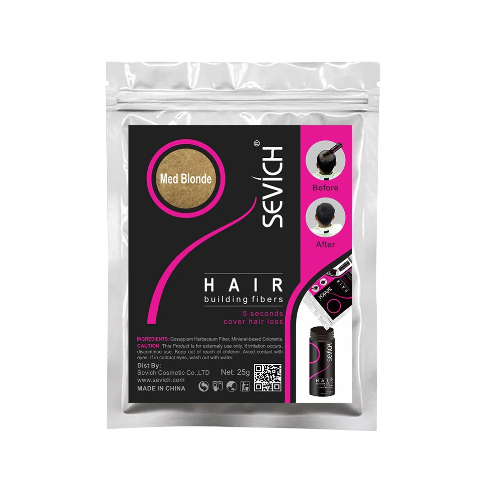 SEVICH 25g Fibres Capillaires Recharge – Solution Instantanée pour des Cheveux Plus Denses