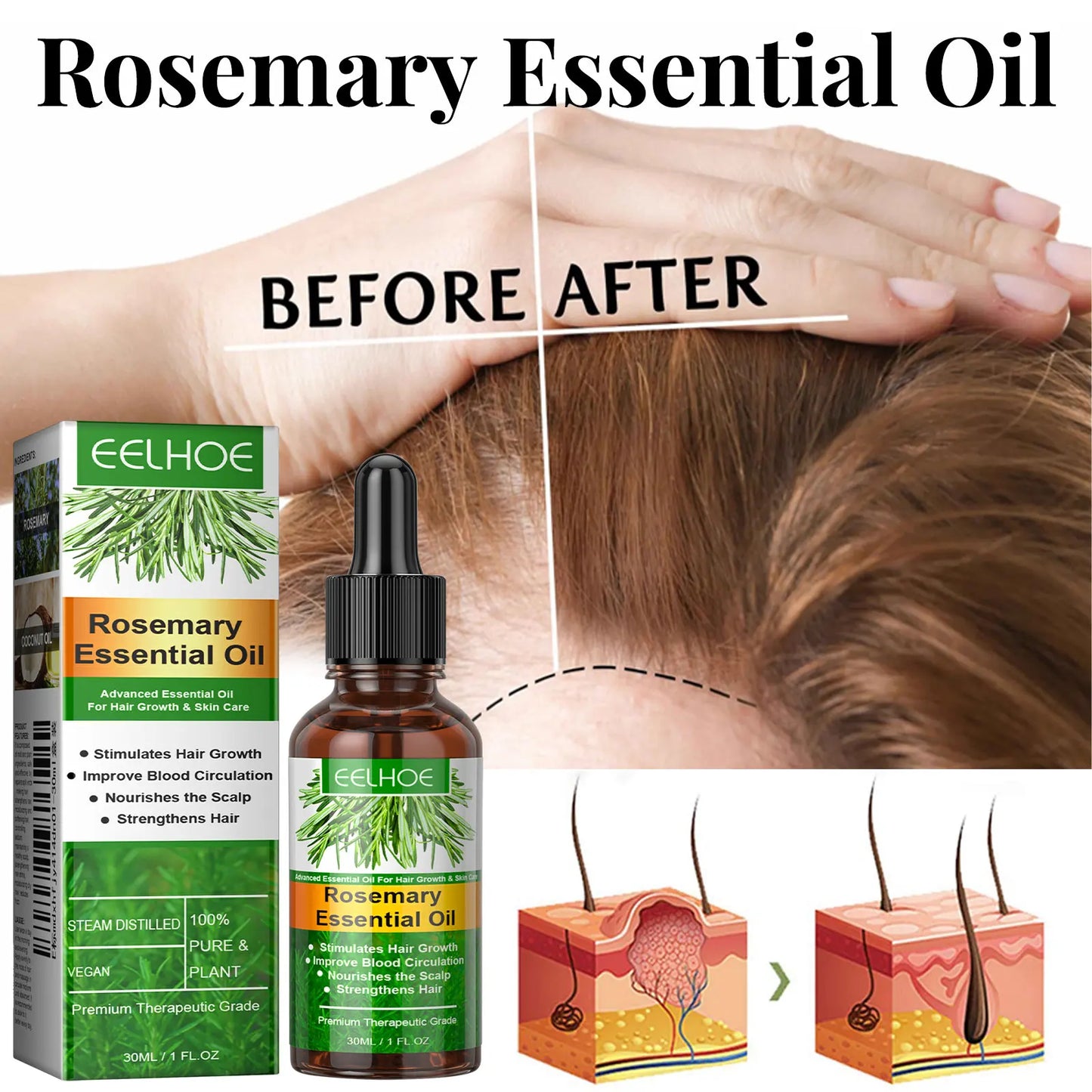 Sérum croissance capillaire soin cheveux femme