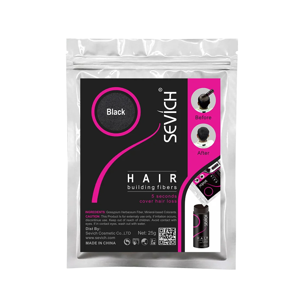 SEVICH 25g Fibres Capillaires Recharge – Solution Instantanée pour des Cheveux Plus Denses