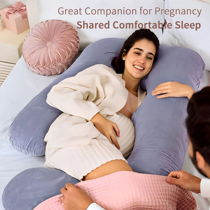 Oreiller de Grossesse en Forme de G – Soutien Intégral & Sommeil Réparateur