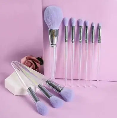 Set de pinceaux de maquillage violet 10 pièces