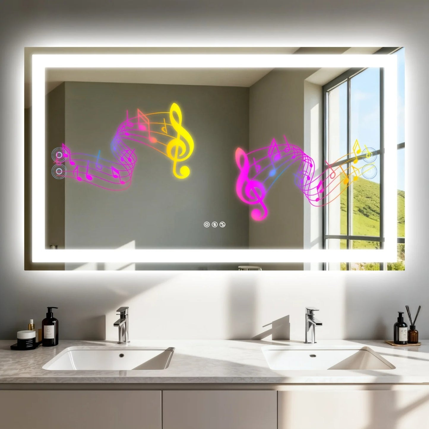 Miroir de Salle de Bain LED 120 cm
